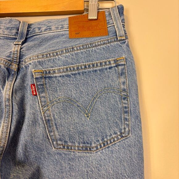 New Levi's Women's 501 Big E Hidden Button Fly Skinny Jeans 27 - Picture 6 of 7